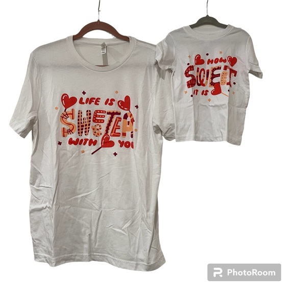 Mini and Mine Matching T-shirts L/2T - Picture 1 of 5
